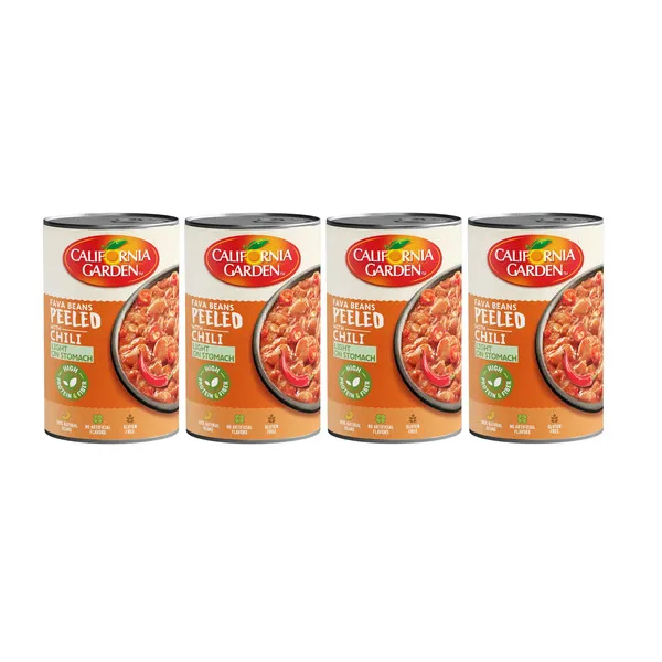 California Garden Peeled Fava Beans With Chili (multipack)