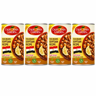 California Garden Fava Beans Egyptian Recipe With Cumin & Lemon 4X450G
