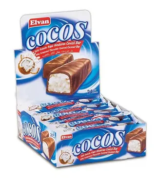 Elvan Cocos Chocolate Coconut Bar 24X24G
