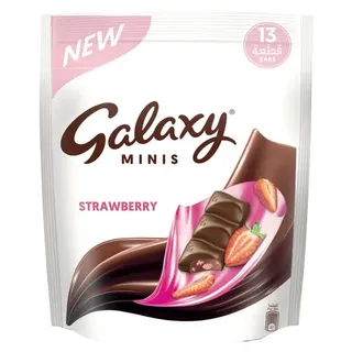 Galaxy Minis Stawberry Chocolate 12X162.5G