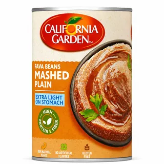 California Garden High Protein Mashed Plain Fava Beans 450G