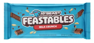 Mr Beast Feastables Milk Crunch Bar 60G