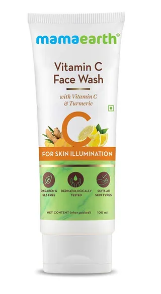 Mamaearth Vitamin C Face Wash With Vitamin C And Turmeric For Skin