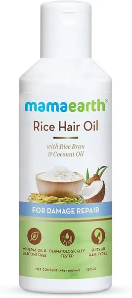 Mamaearth Rice Hair Oil