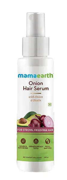 Mamaearth Onion Hair Serum With Onion Biotin For Strong Frizzfree Hair