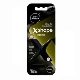 Aroma X Shape Black Car Freshner