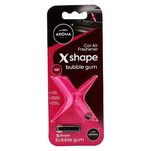 Aroma X Shape Bubble Gum Car Freshner
