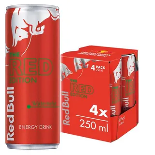Red Bull Energy Drink, Red Edition, Watermelon 250 ml (4 pack)