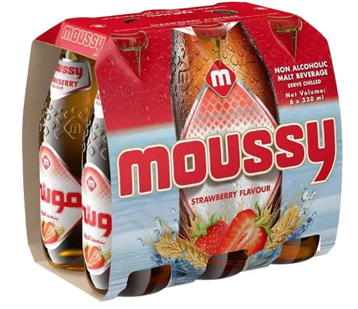 Moussy Malt Beverage Strawberry 6X330Ml