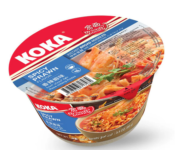Koka Instant Bowl Noodles Spicy Prawn Flavour 95G