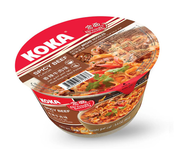 Koka Instant Bowl Noodles Spicy Beef Flavour 95G