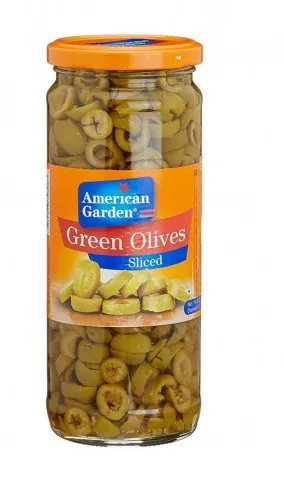 American Garden Green Olives Sliced 450G