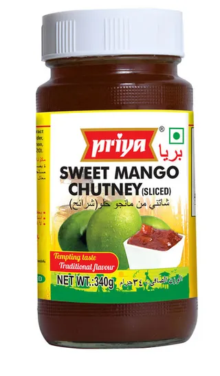 Priya Sweet Mango Sliced Chutney 340G