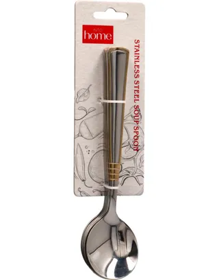 Into home Soup Spoon Set 6's Gold Line - 2.8mm