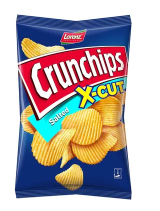 Lorenz Crunchips X-cut Salted 85G