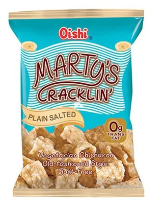 Oishi Martys Cracklin Plain Salted 90G