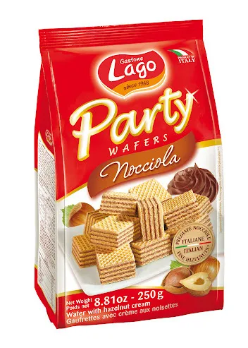 Lago Party Wafers Hazelnut 250G