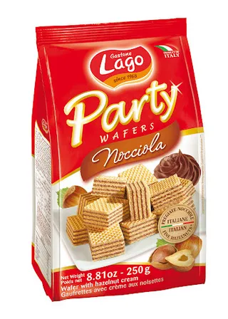 Lago Party Wafers Hazelnut 250G