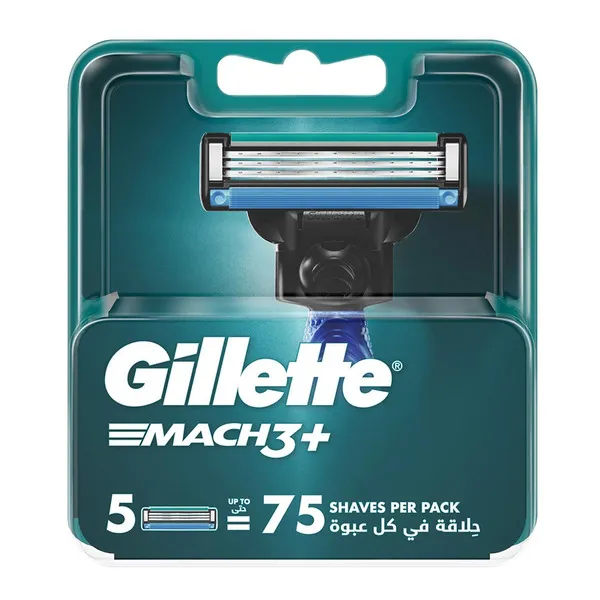 Gillette Mach 3+ Disposable Shaving Blades 5Pcs