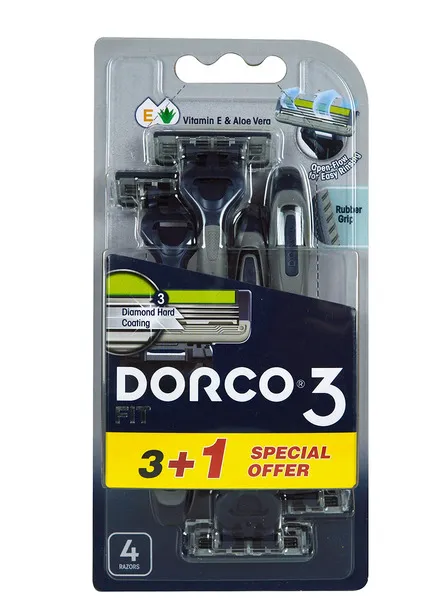 Dorco 3 Disposable Shaving Razor For Men
