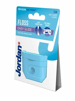 Jordan Easy Slide Blue 25m Dental Floss Mint Flavor