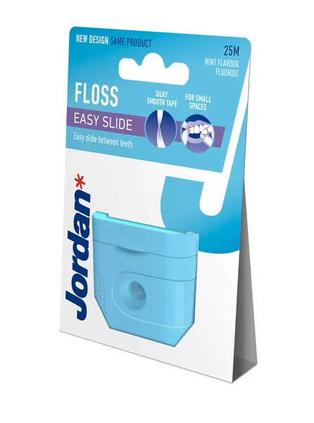 Jordan Easy Slide Blue 25m Dental Floss Mint Flavor