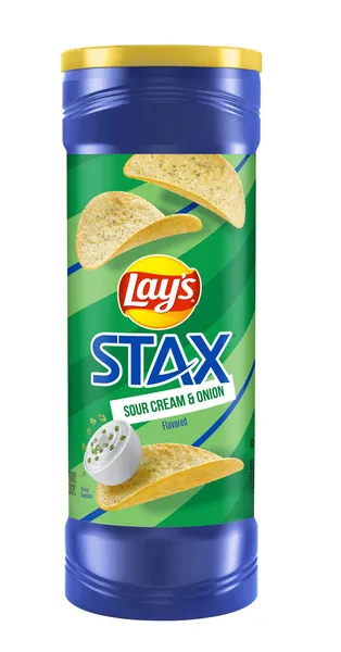 Lay's Stax Potato Crisp Sour Cream & Onion 155.9G