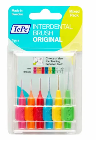 Tepe Interdental Brush Original Size 2 0.5 Mm Red 6 Pieces