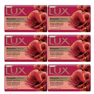 Lux Bar Soap Romantic Hibiscus 6X75G