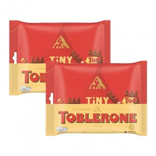 Toblerone Tiny Milk Chocolate With Honey & Almond Nougat 2X168G