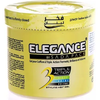 Elegance Hair Gel Triple Action Yellow