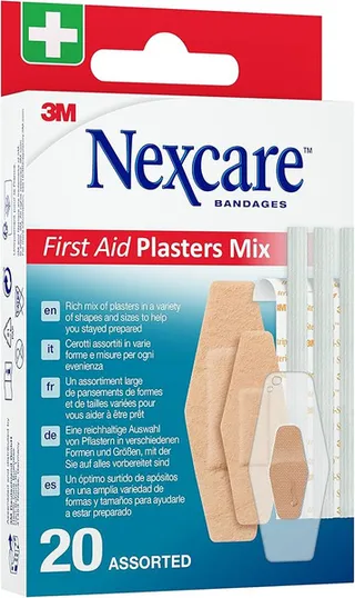 Nexcare First Aid Plasters Mix 20 Assorted