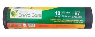 Envirocare Biodegradable Garbage Bags Black 105X125Cm