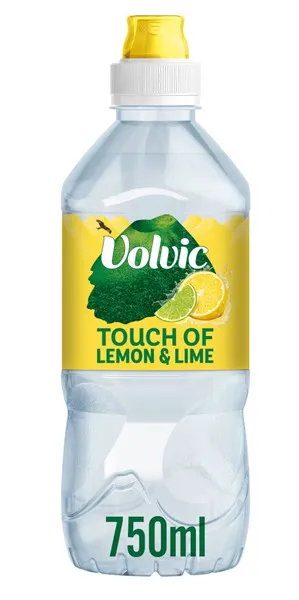 Volvic Touch Of Fruit Sugar Free Lemon & Lime  Bottlered Water 750Ml