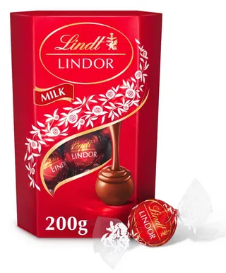 Lindt Lindor Milk Chocolate Truffle Box 200G