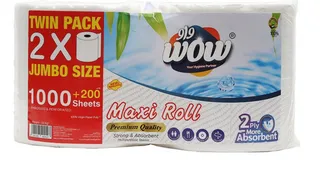 Wow Maxi Roll 2Ply 2X1000 Sheets