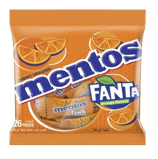 Mentos Gum Fanta Orange Bag 70.2G