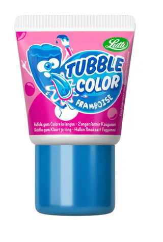 Lutti Tubble Color Raspberry Bubble Gum 35G
