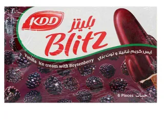 كي دي دي كولومبيا آيس كريم فانيليا مع بويزنبيري 62.5X6 مل