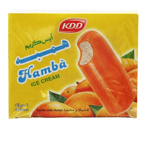 كي دي دي هامبا آيس كريم بالفانيليا ومانجو 62.5X6 مل