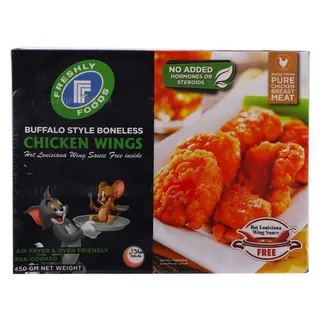 Freshly Foods Buffalo Style Boneless Chicken Wing 450G