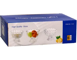 City Footed Bowl Set 6's - 9X7.2Cm