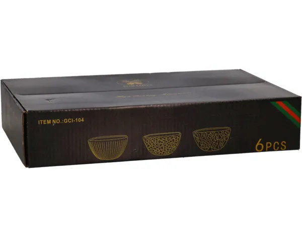 City Footed Bowl Set 6's - 10X5.5Cm