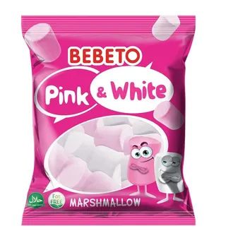 بيبيتو بينك و مارشميلو باللون الأبيض