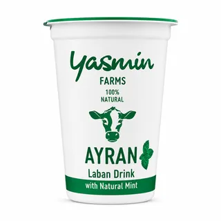 Yasmin Farms Aryan Laban Drink With Natural Mint Cup 200G