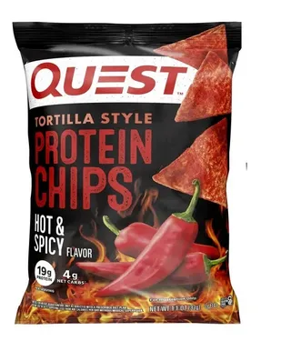 Quest Tortilla Style Protein Chips Hot & Spicy 32G