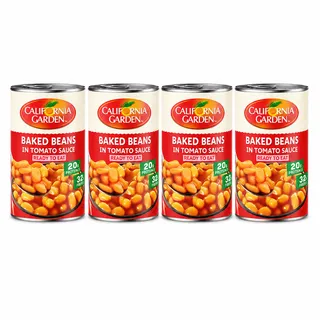 California Garden Baked Beans In Tomato Sauce 4X420G