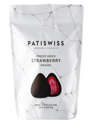 Patiswiss Freeze Dried Strawberry Dragee Milk Chocolate 80G