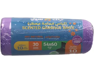 City Lavender Scented Garbage Bags Rolls 10 Gallon 54X60Cm 30's