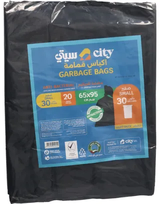 City Garbage Bags 30 Gallon Rolls Size 65X95Cm 20's
